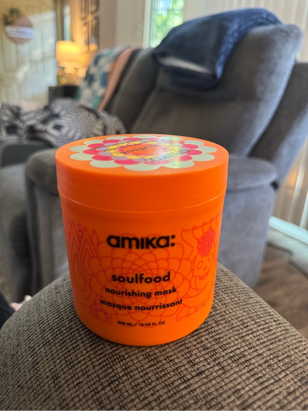 amika Soulfood Nourishing Mask — Vibrant Orange Jar